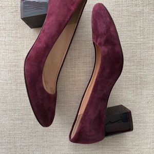 J. Crew heels burgundy size 7